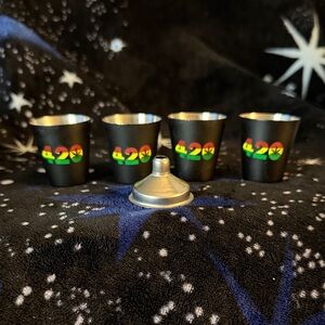 Jamaican Black 4/20 Shot Glass Set